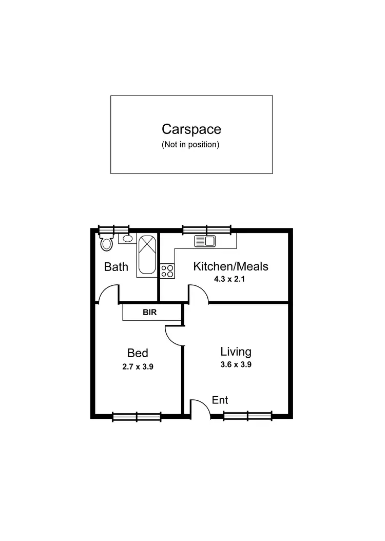 Floorplan of Homely apartment listing, 8/25 Rosella Street, Murrumbeena VIC 3163