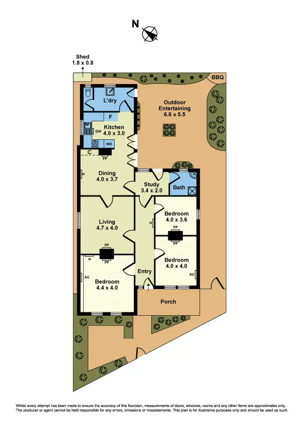 Floorplan of Homely house listing, 43 Railway Place, Williamstown VIC 3016