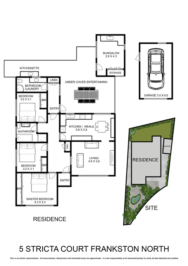 Floorplan of Homely house listing, 5 Stricta Court, Frankston North VIC 3200