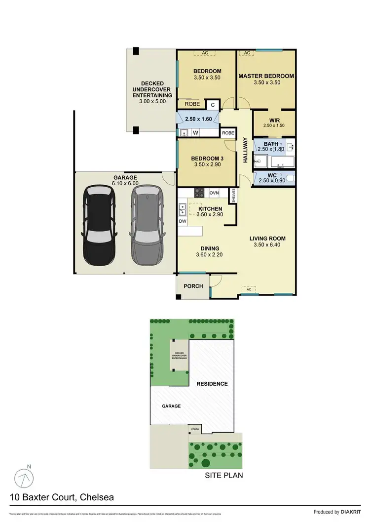 Floorplan of Homely townhouse listing, 10 Baxter Court, Chelsea VIC 3196