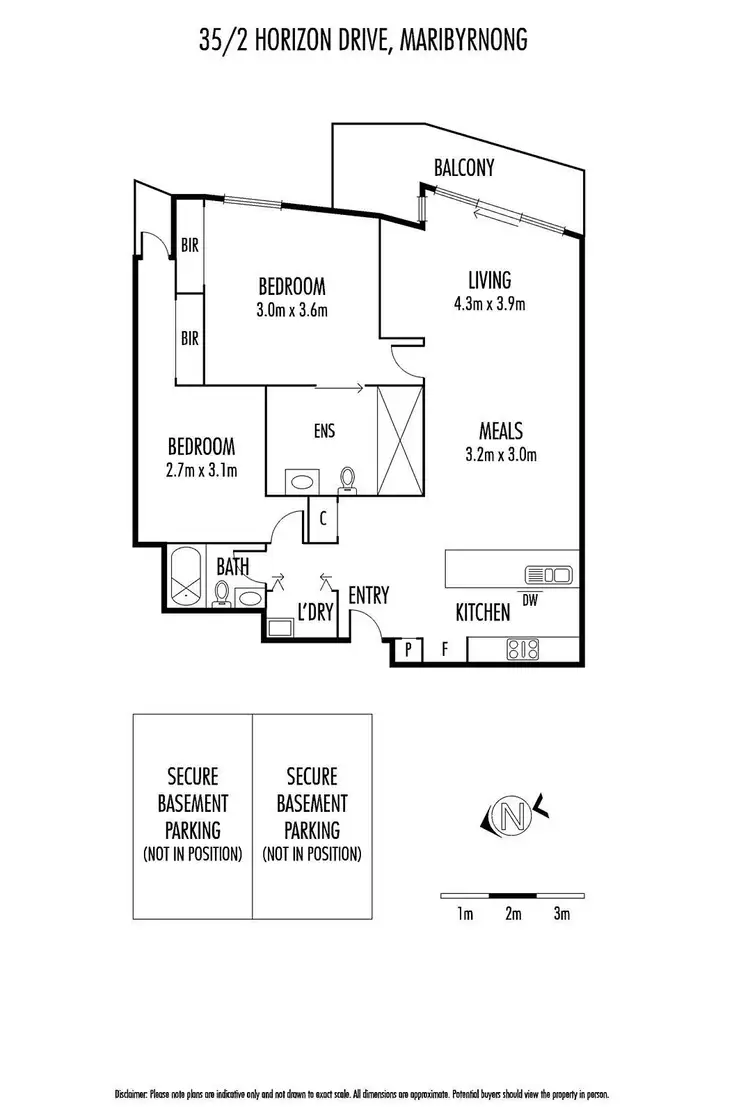 Floorplan of Homely apartment listing, 35/2 Horizon Drive, Maribyrnong VIC 3032