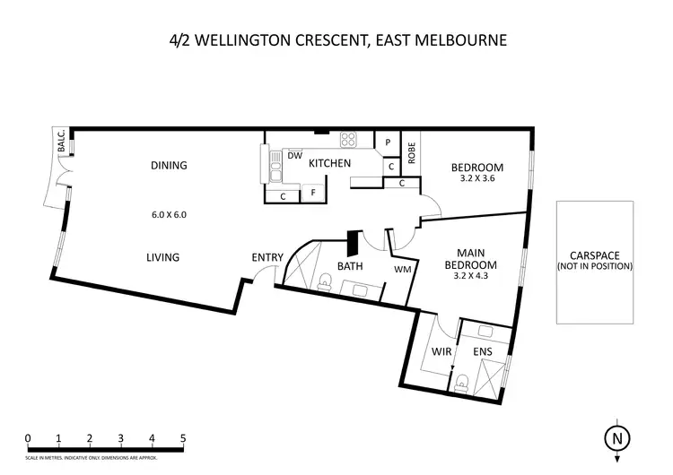 Floorplan of Homely apartment listing, 4/2 Wellington Crescent, East Melbourne VIC 3002