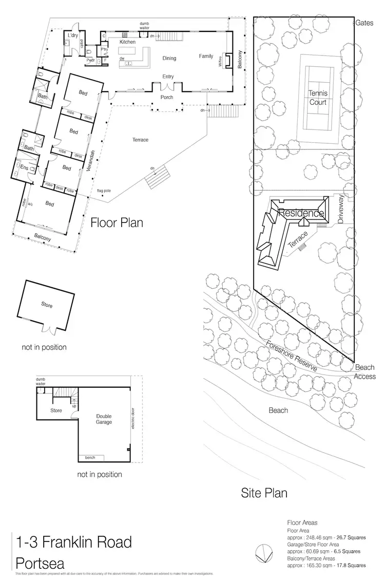 Floorplan of Homely house listing, 1 - 3 Franklin Road, Portsea VIC 3944