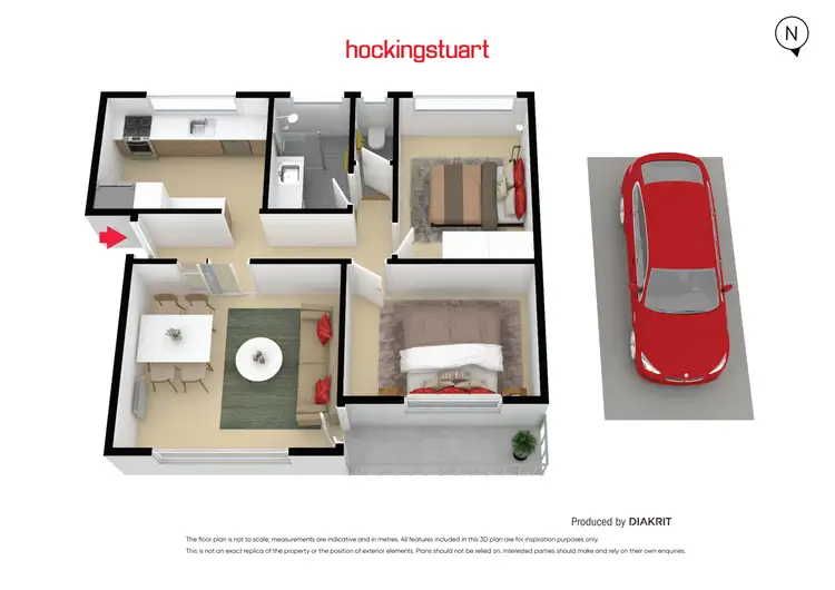 Floorplan of Homely flat listing, 4/28 Bishop Street, Kingsville VIC 3012