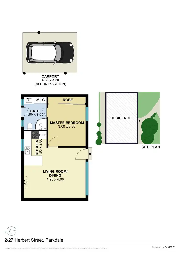 Floorplan of Homely unit listing, 2/27 Herbert Street, Parkdale VIC 3195