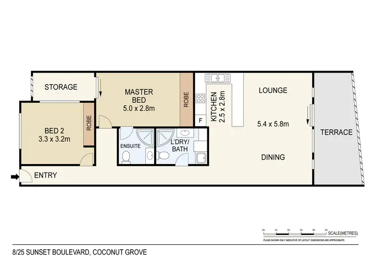 Floorplan of Homely unit listing, 8/25 Sunset Drive, Coconut Grove NT 810