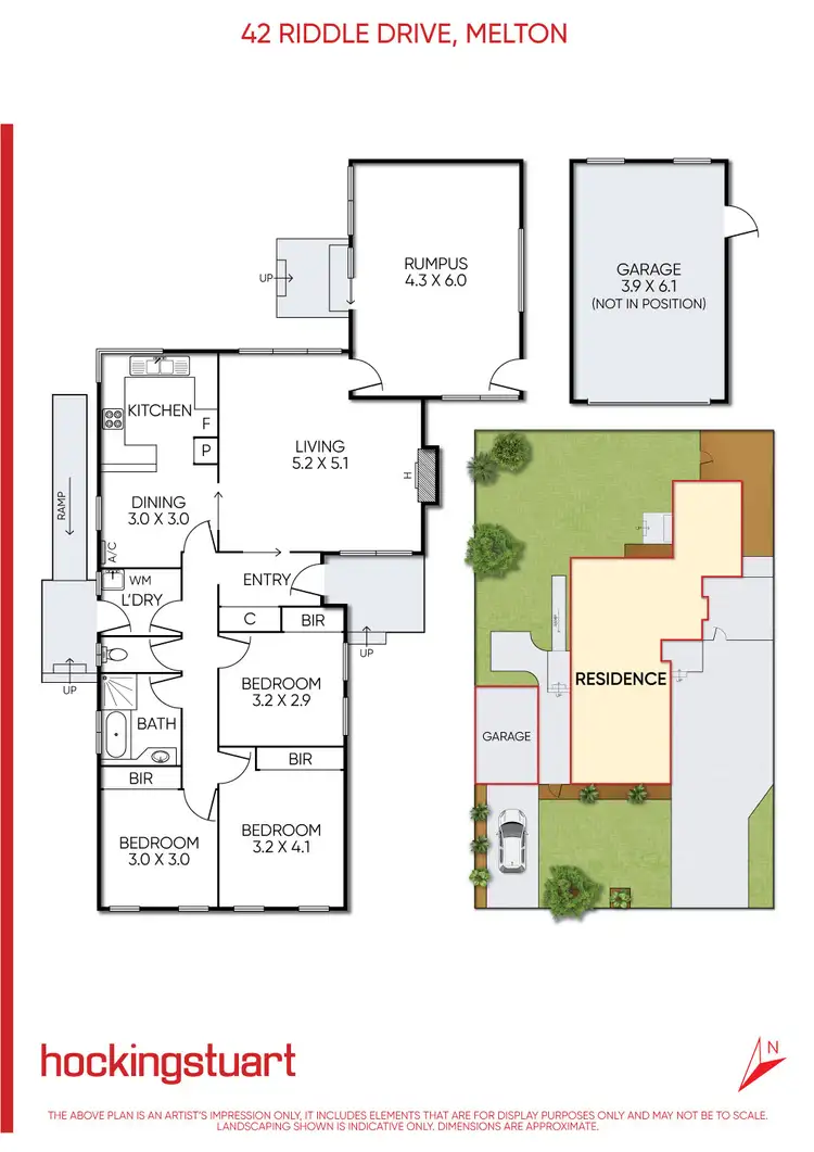 Floorplan of Homely house listing, 42 Riddle Drive, Melton VIC 3337