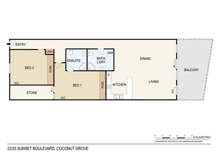 Floorplan of Homely unit listing, 22/25 Sunset Drive, Coconut Grove NT 810
