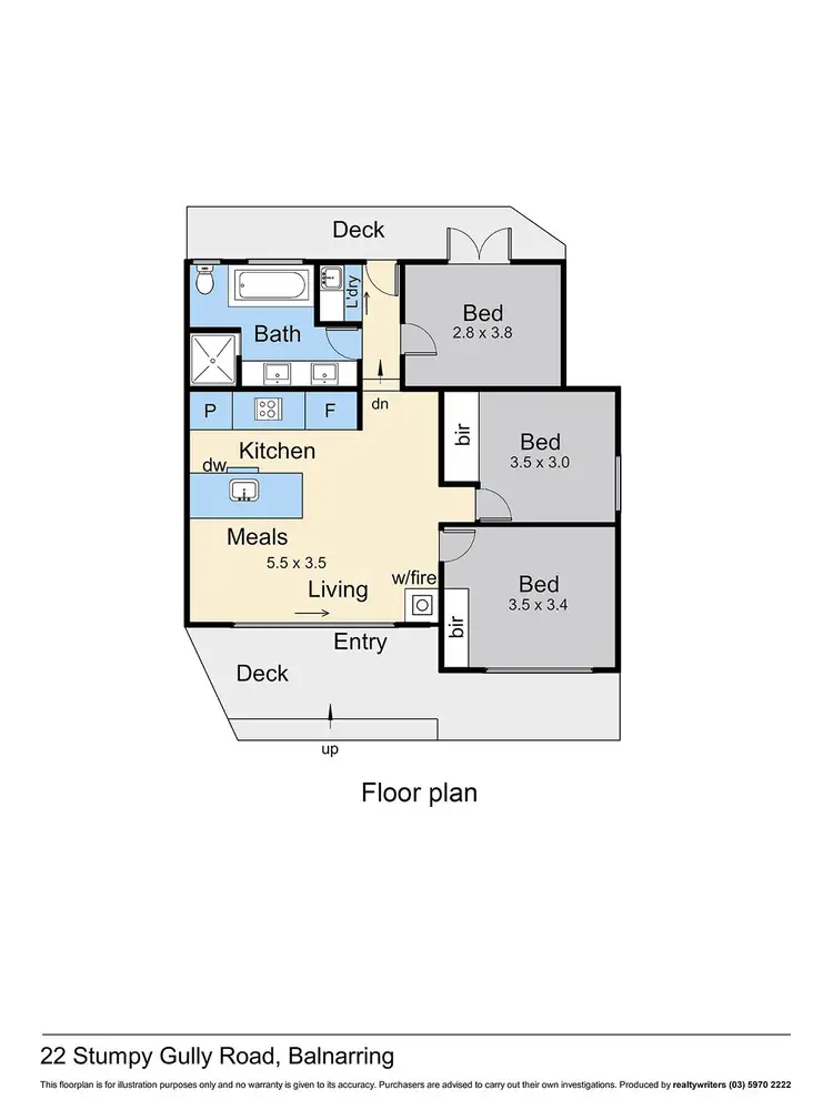 Floorplan of Homely house listing, 22 Stumpy Gully Road, Balnarring VIC 3926