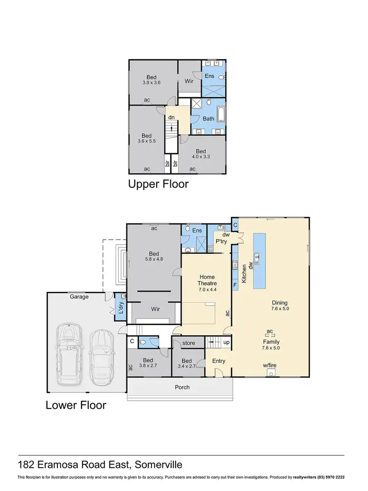 Floorplan of Homely rural property listing, 182 Eramosa Road East, Somerville VIC 3912