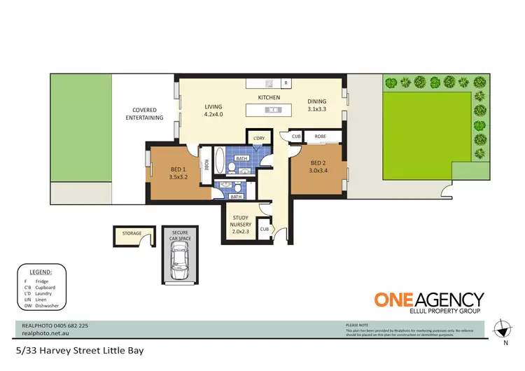 Floorplan of Homely apartment listing, 5/33 Harvey Street, Little Bay NSW 2036