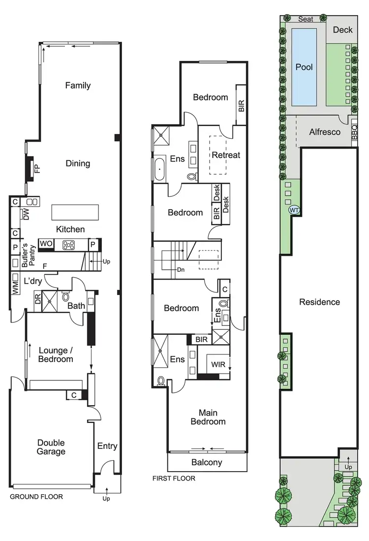 Floorplan of Homely townhouse listing, 3a Aileen Avenue, Caulfield South VIC 3162
