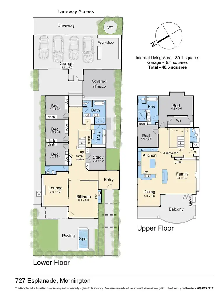Floorplan of Homely house listing, 727 Esplanade, Mornington VIC 3931