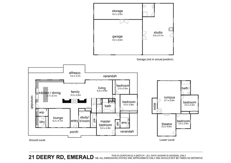 Floorplan of Homely house listing, 21 Deery Road, Emerald VIC 3782