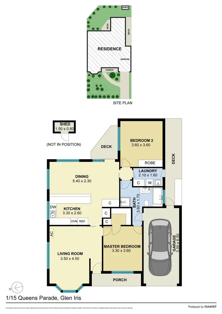 Floorplan of Homely unit listing, 1/15 Queens Parade, Glen Iris VIC 3146