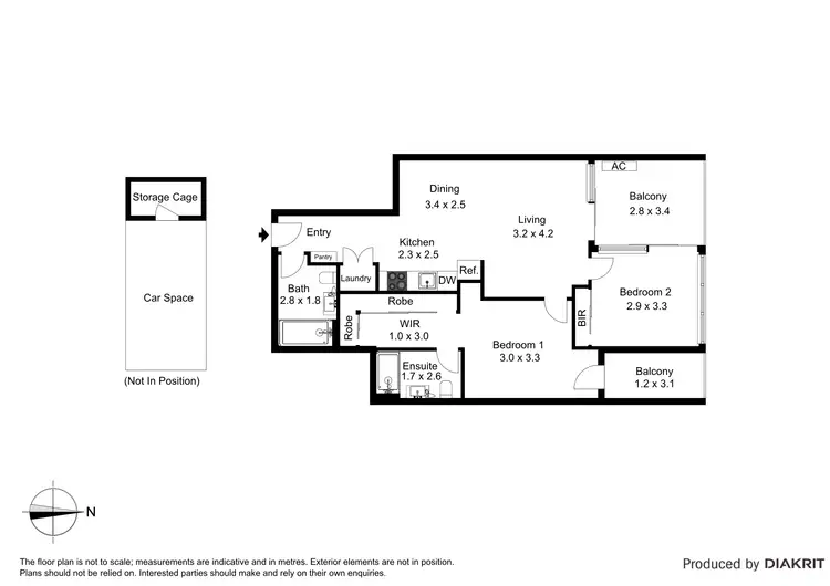 Floorplan of Homely apartment listing, 210/270 High Street, Prahran VIC 3181