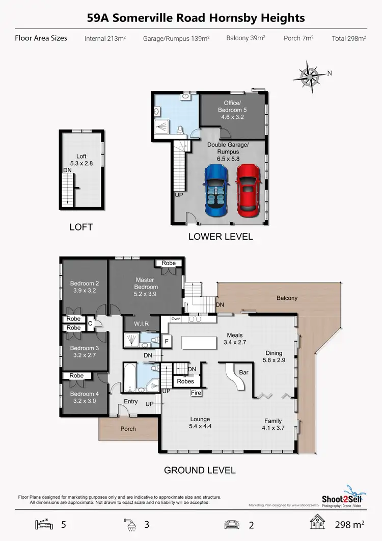 Floorplan of Homely house listing, 59A Somerville Road, Hornsby Heights NSW 2077