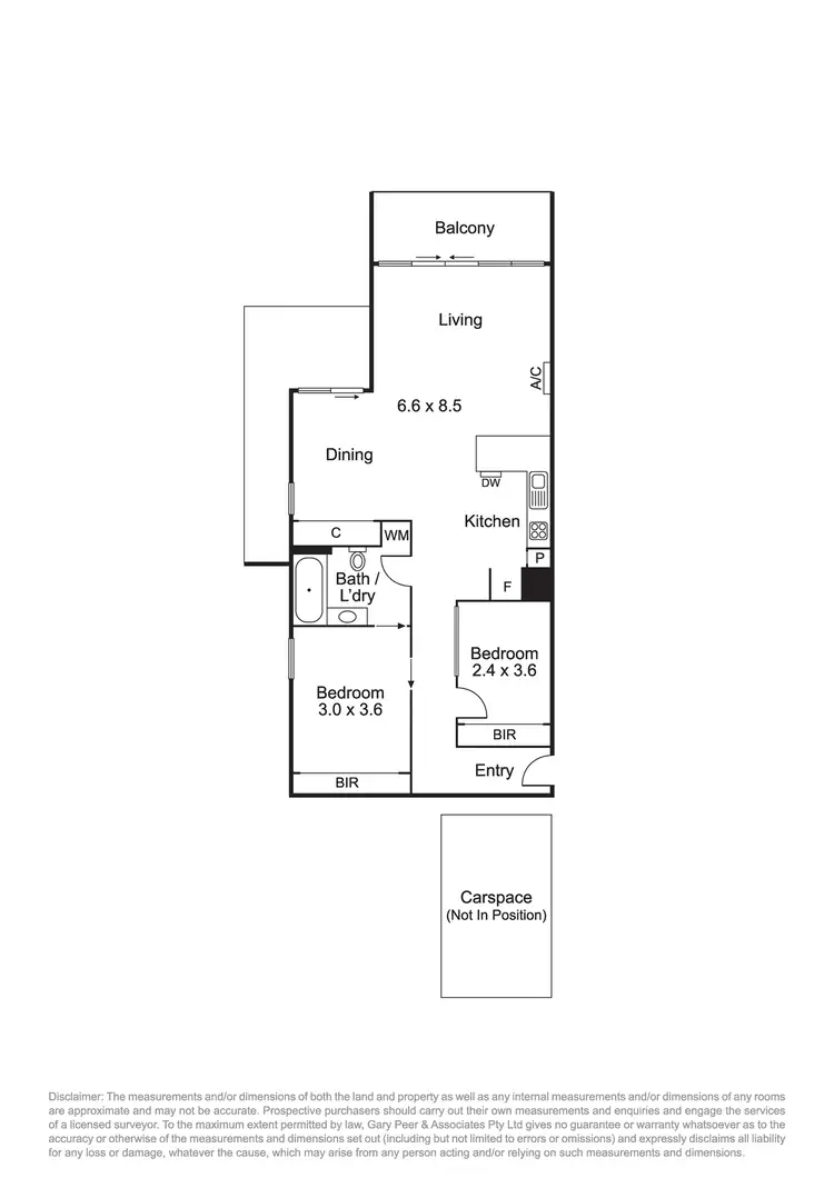 Floorplan of Homely apartment listing, 211/54 Nott Street, Port Melbourne VIC 3207