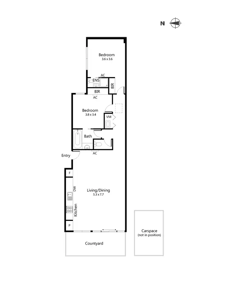 Floorplan of Homely apartment listing, 3/1141 Hoddle Street, East Melbourne VIC 3002