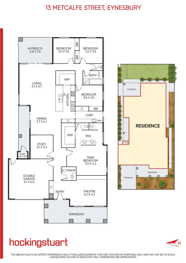 Floorplan of Homely house listing, 13 Metcalfe Street, Eynesbury VIC 3338
