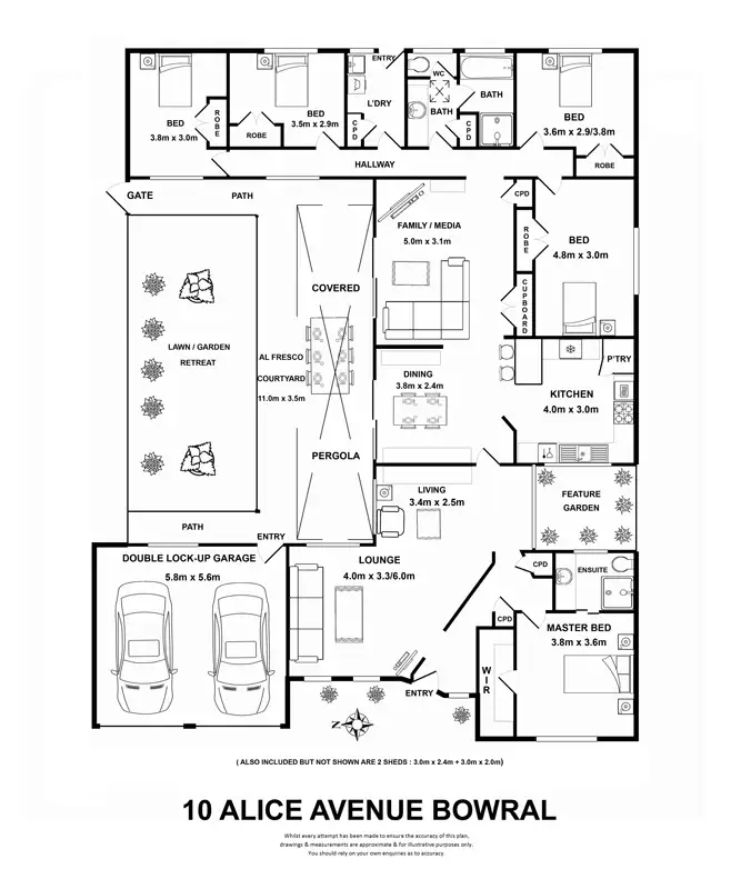 Floorplan of Homely house listing, 10 Alice Avenue, Bowral NSW 2576