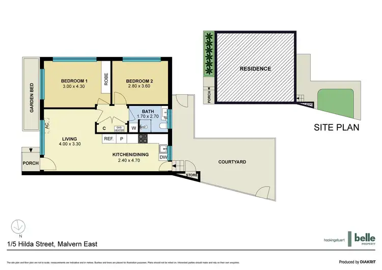 Floorplan of Homely unit listing, 1/5 Hilda Street, Malvern East VIC 3145