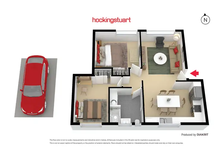 Floorplan of Homely flat listing, 15/146 Hyde Street, Yarraville VIC 3013