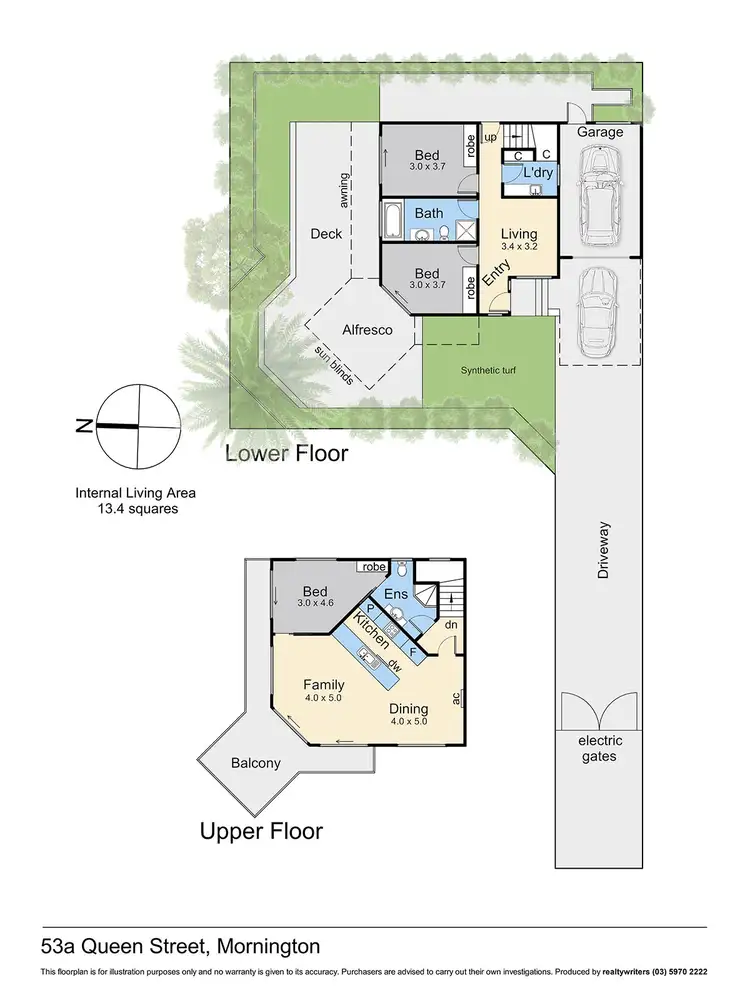 Floorplan of Homely house listing, 53A Queen Street, Mornington VIC 3931