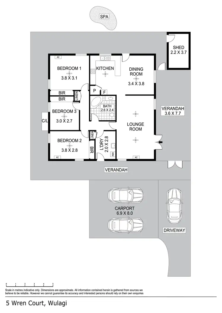 Floorplan of Homely house listing, 5 Wren Court, Wulagi NT 812