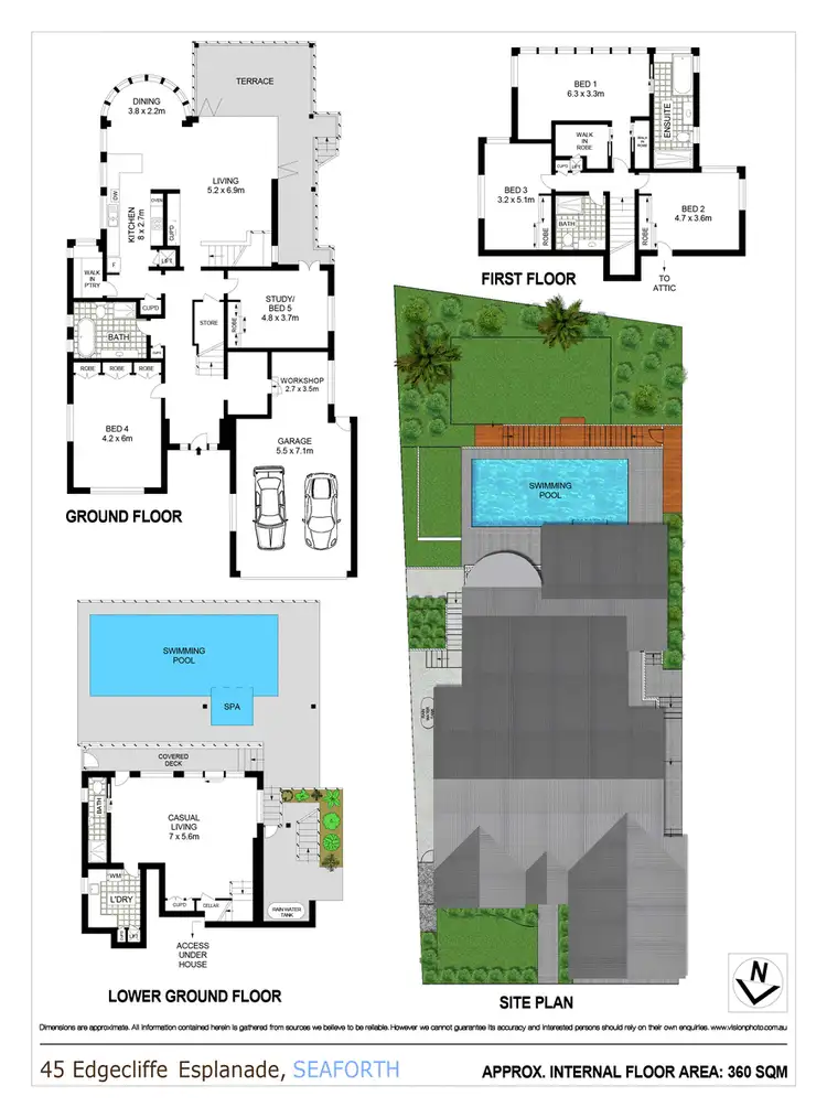 Floorplan of Homely house listing, 45 Edgecliffe Esplanade, Seaforth NSW 2092