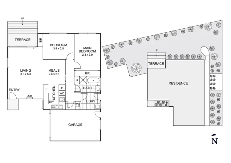 Floorplan of Homely unit listing, 4/1141 Doncaster Road, Donvale VIC 3111