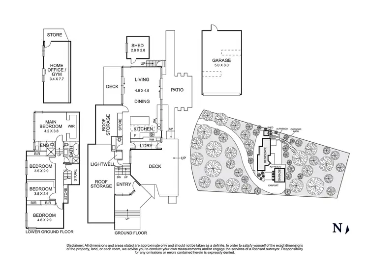 Floorplan of Homely house listing, 42-44 Ennismore Crescent, Park Orchards VIC 3114