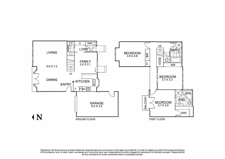 Floorplan of Homely townhouse listing, 7/88-90 Main Street, Blackburn VIC 3130
