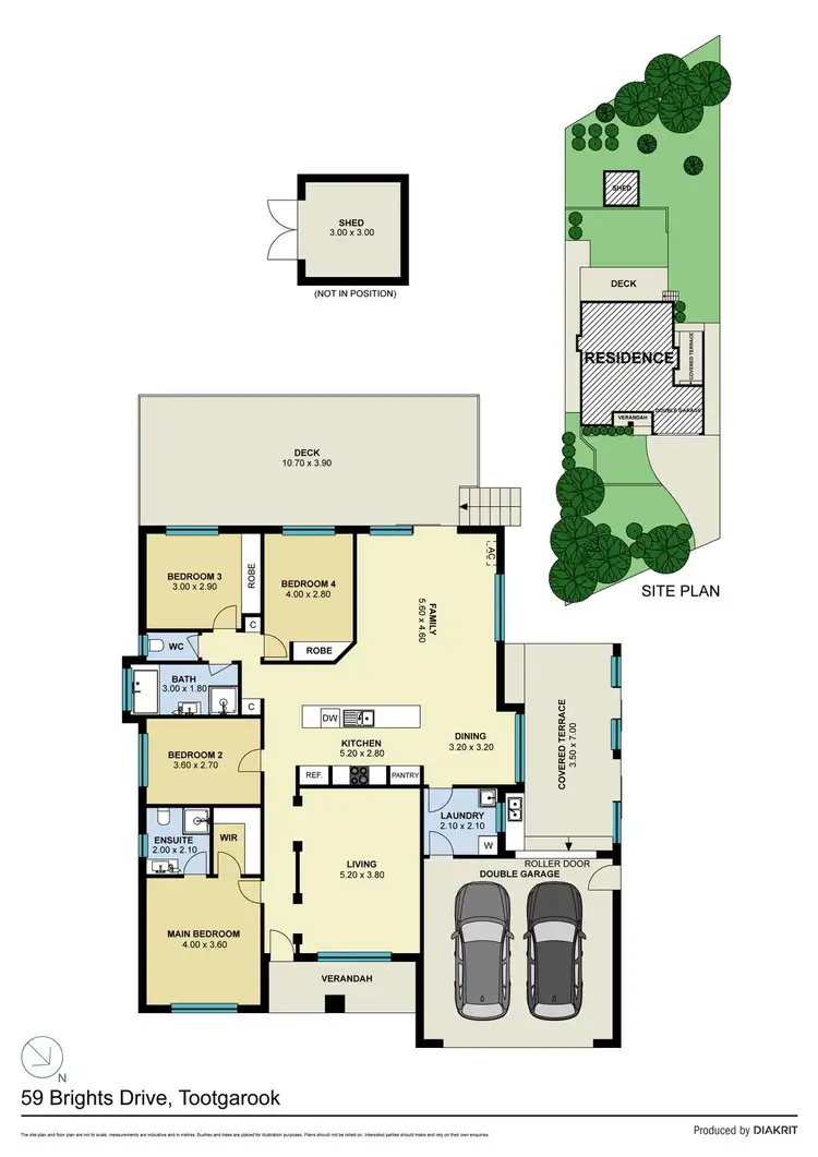 Floorplan of Homely house listing, 59 Brights Drive, Tootgarook VIC 3941