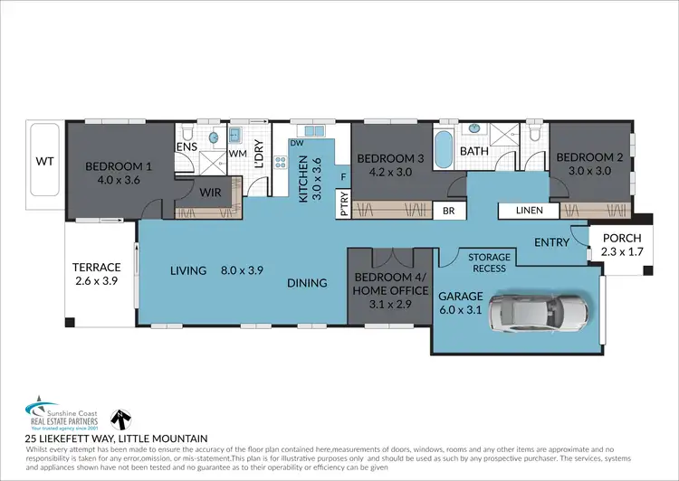 Floorplan of Homely house listing, 25 Liekefett Way, Little Mountain QLD 4551
