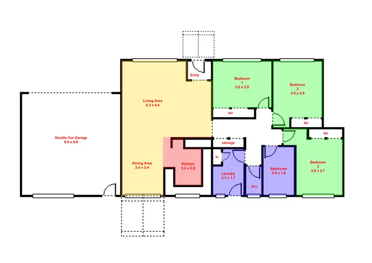 Floorplan of Homely unit listing, 5/8 Lane Street, Brown Hill VIC 3350