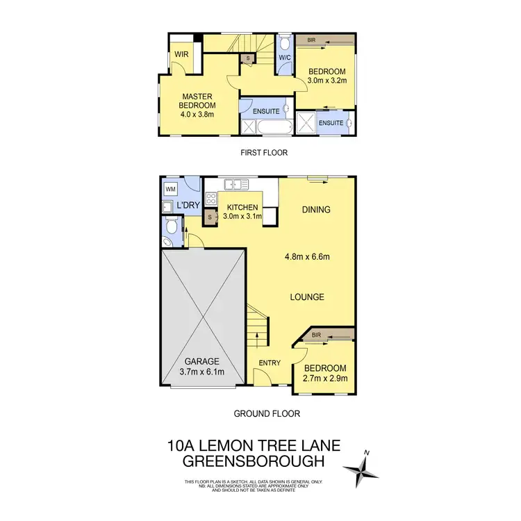 Floorplan of Homely house listing, 10A Lemon Tree Lane, Greensborough VIC 3088