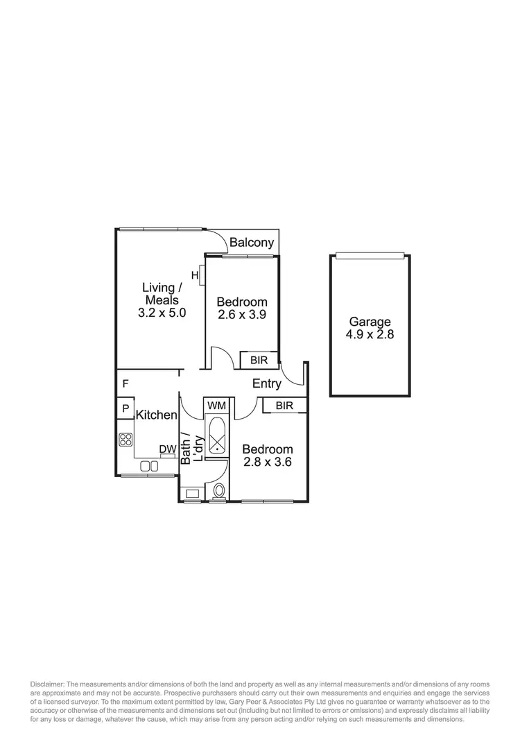 Floorplan of Homely apartment listing, 3/2-4 Watson Grove, Glen Huntly VIC 3163