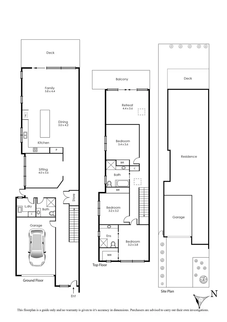 Floorplan of Homely townhouse listing, 21A Parkers Road, Parkdale VIC 3195