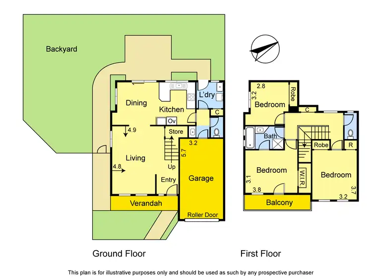Floorplan of Homely townhouse listing, 1/54 Warwick Road, Greensborough VIC 3088