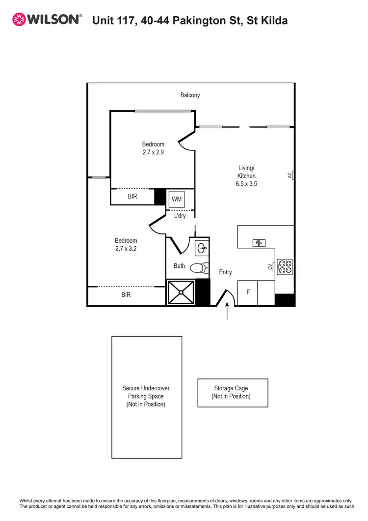 Floorplan of Homely apartment listing, 117/40 Pakington Street, St Kilda VIC 3182