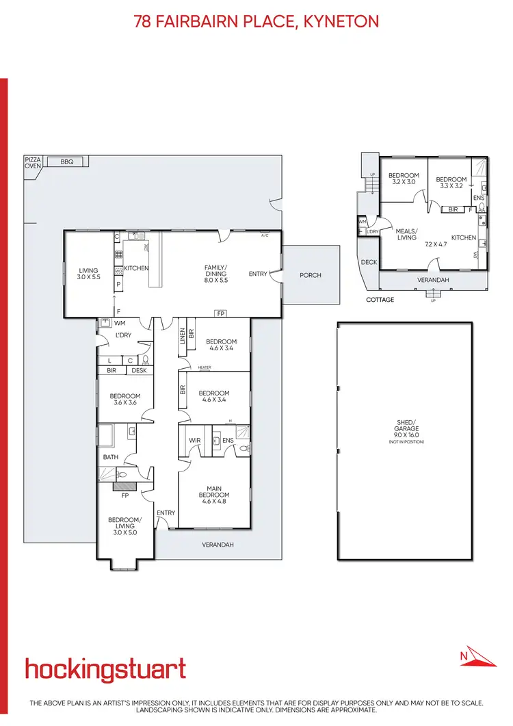 Floorplan of Homely house listing, 78 Fairbairn Place, Kyneton VIC 3444