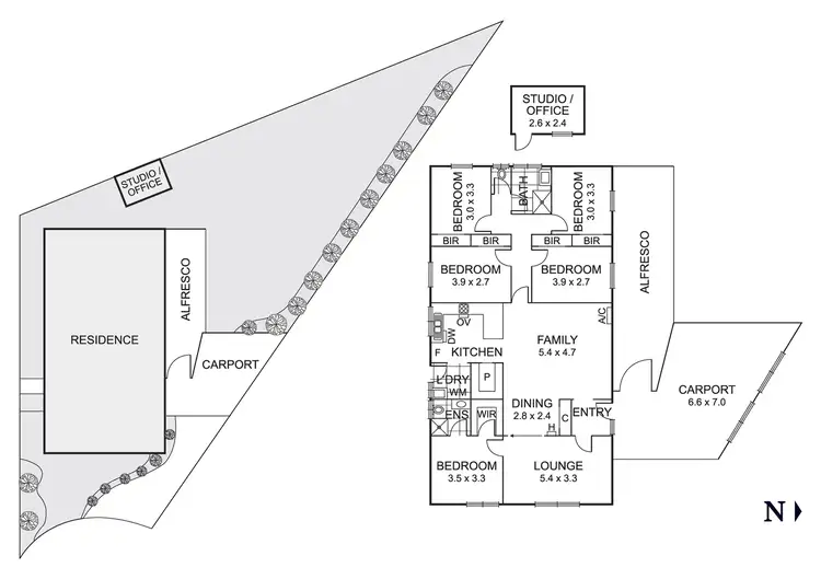 Floorplan of Homely house listing, 23 Twofold Close, Dingley Village VIC 3172