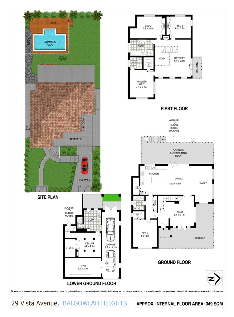 Floorplan of Homely house listing, 29 Vista Avenue, Balgowlah Heights NSW 2093