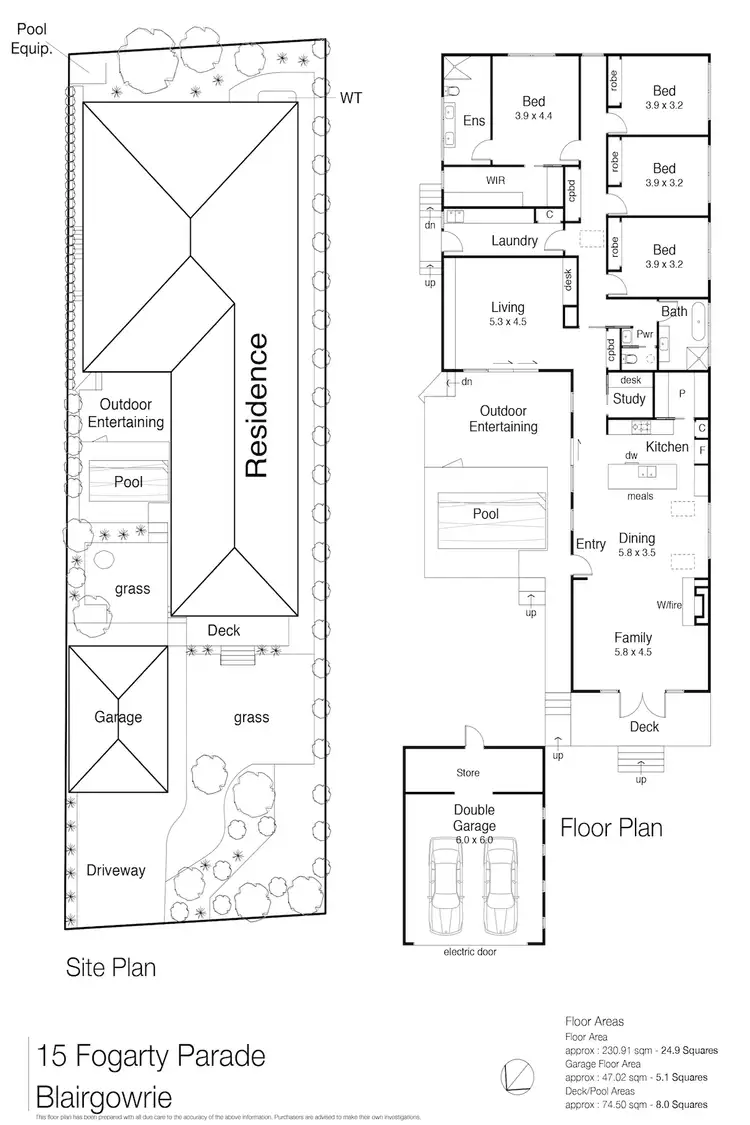 Floorplan of Homely house listing, 15 Fogarty Parade, Blairgowrie VIC 3942