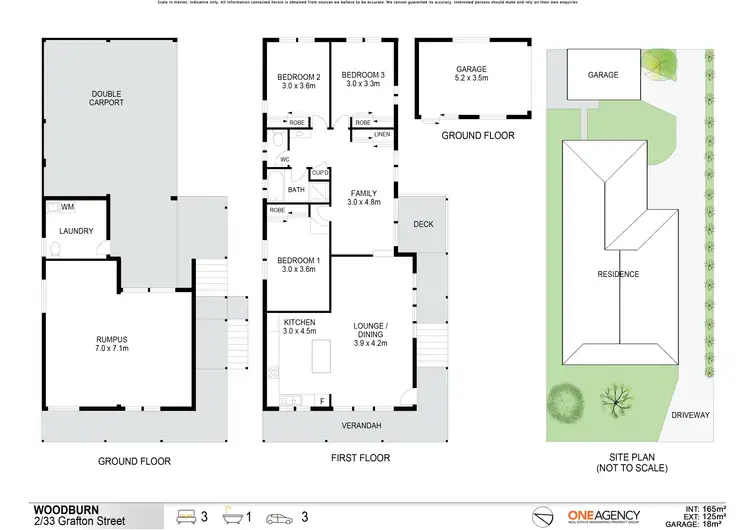 Floorplan of Homely semi-detached listing, 2/33 Grafton Street, Woodburn NSW 2472