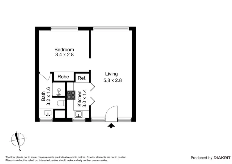 Floorplan of Homely apartment listing, 14/52 Caroline Street, South Yarra VIC 3141