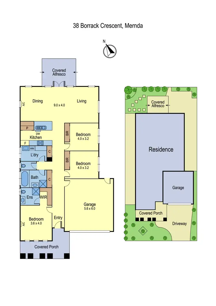 Floorplan of Homely house listing, 38 Borrack Crescent, Mernda VIC 3754