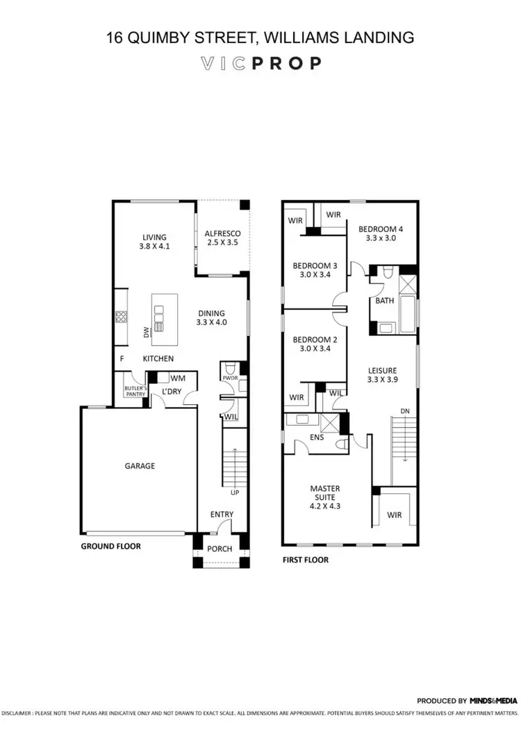 Floorplan of Homely house listing, 16 Quimby Street, Williams Landing VIC 3027