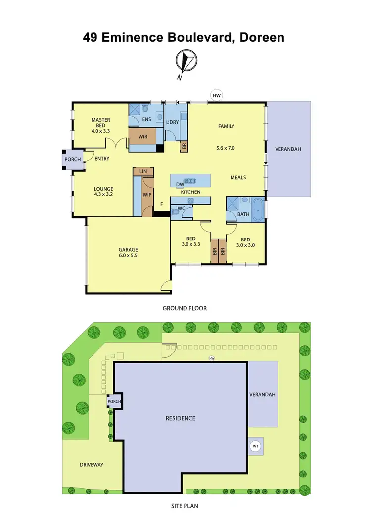 Floorplan of Homely house listing, 49 Eminence Boulevard, Doreen VIC 3754